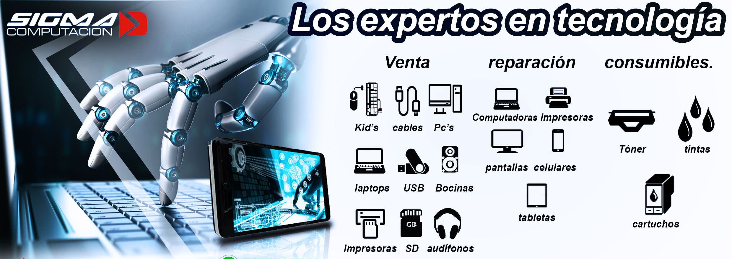 Ventas y reparación de computadoras